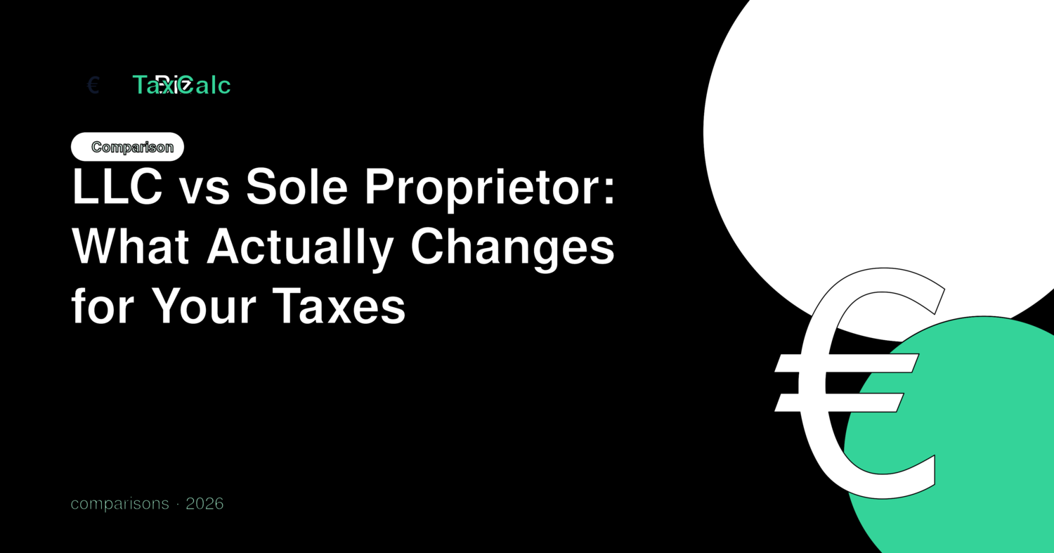 LLC vs Sole Proprietor: What Actually Changes for Your Taxes